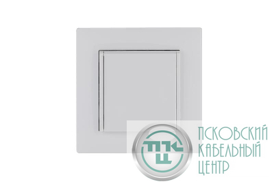 Розетка 1-м с крышкой Karea RIZZ с заземл. бел. Makel 88001029
