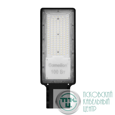 Светильник THL-1014 100Вт 5700К IP65 12000лм 220-240В 385х136х24 КСС "Ш" 1/10 НПВ уличный Camelion 16367