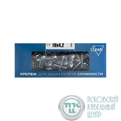Саморез для тонкого метал. листа со сверлом 4.2х19 (коробка) (уп.200шт) Zitar 102150