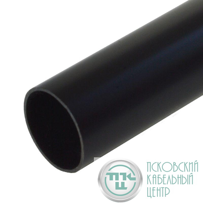 Труба гладкая ПВХ жесткая легкая d50мм черн. (дл.3м) Промрукав PR05.0009