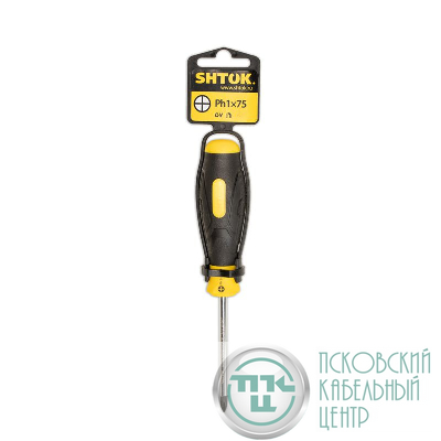 Отвертка РН 1х75мм (09107) SHTOK 376324