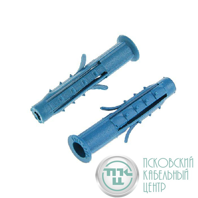 Дюбель четырехраспорный (универс.) Чапай 6х35 шипы + усы син. (уп.1000шт) Tech-KREP 111143