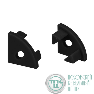 Заглушка SL-KANT-H11 BLACK c отверстием пластик (комплект) Arlight 044090