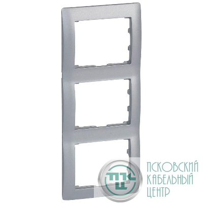 Рамка 3-м Galea Life верт. алюм. Leg 771307
