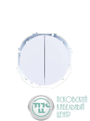Выключатель 2-кл. СП OSEN 10А IP20 механизм бел. LEZARD 743-0288-101