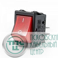 Выключатель с подсветкой красный EMAS A14B1K11
