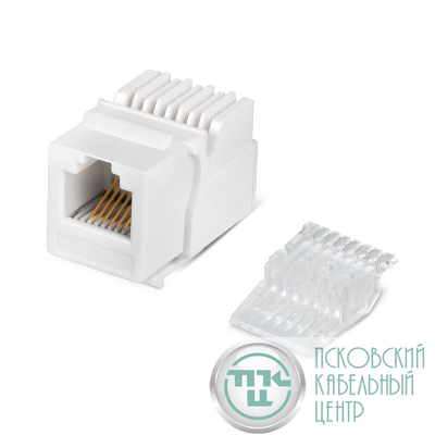 Вставка Keystone Jack RJ12 (6P6C) без инструмента Toolless бел. Cabeus 7007c