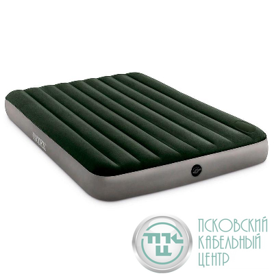 Матрас надувной 152х203х25см+встр. ножной насос (64763) INTEX 6941057418476