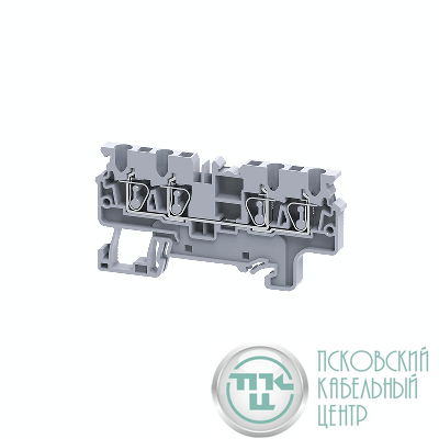 Клемма с четырьмя контактами пружинная OptiClip СX-2.5-QUATTRO-(0.2-4)-I сер. КЭАЗ 289753