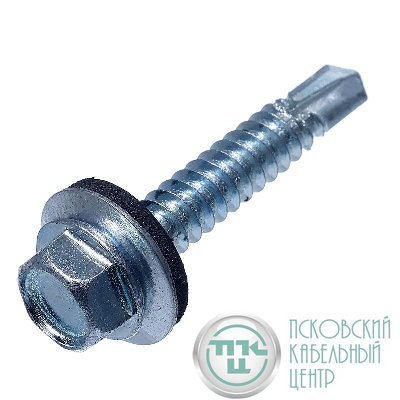 Саморез кровельный 4.8х35 цинк (уп.250шт) ведро СТРОЙМЕТИЗ 2070036