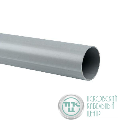 Труба гладкая ПВХ жесткая d50мм сер. (дл.3м) PROxima EKF trg-50-3n