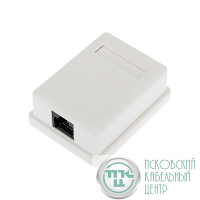 Розетка компьютерная 1-м ОП RJ45 (8P8C) кат.6 UTP неэкранир. Rexant 03-0132