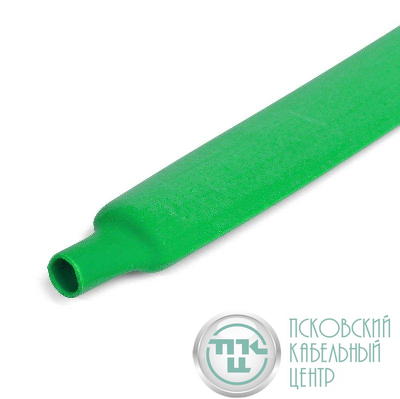 Трубка термоусадочная ТУТ (HF)-50/25 зел. (уп.10м) КВТ 84979