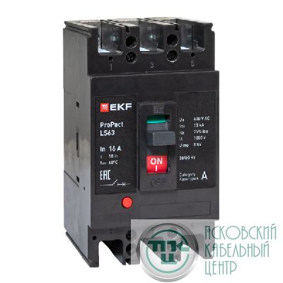 Выключатель автоматический 3п 16А 15кА LS63 ProPact EKF mccb-63-15-3-16-ls