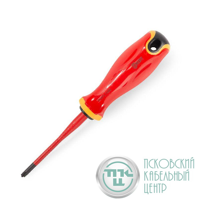 Отвертка диэлектрическая PH/FL1х80 СЛИМ КВТ 103011