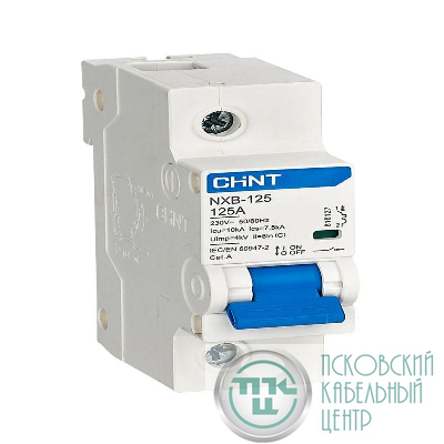 Выключатель автоматический модульный 1п C 125А 10кА NXB-125 (R) CHINT 816127