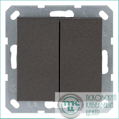 Переключатель проходной 2-кл. 10А IP20 механизм мокко Jasmart G3022Z