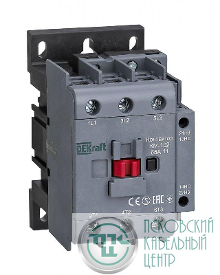 Контактор КМ-102 3п 65А кат. 230В AC 1НО+1НЗ AC-3 AC-4 DEKraft 22008DEK