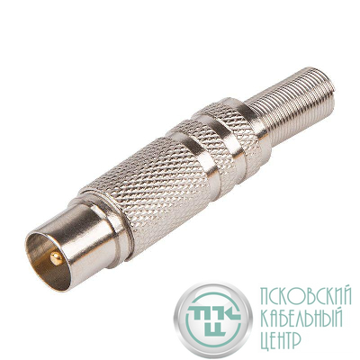 Разъем штекер TV никель с пружиной Rexant 05-2011