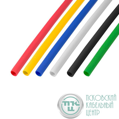 Набор трубок термоусадочных ТУТ нг 4.0/2.0 5 цветов 1м (уп.50шт) Rexant 29-0154