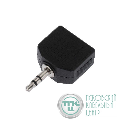 Переходник штекер стерео 3.5мм - 2 стерео гнезда 3.5мм Rexant 14-0423