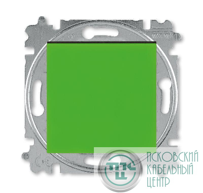 Выключатель 1-кл. СП Levit IP20 зел./дым. черн. ABB 2CHH590145A6067