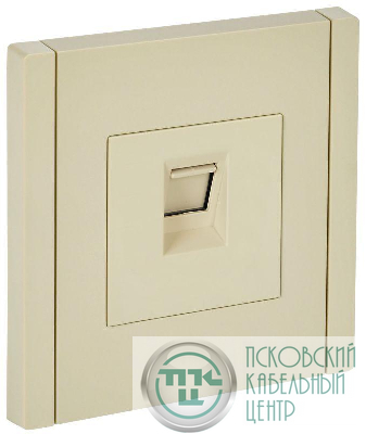Розетка компьютерная RJ45 кат.5E FORTE&PIANO FP432 ваниль IEK FP-K10-1-K10