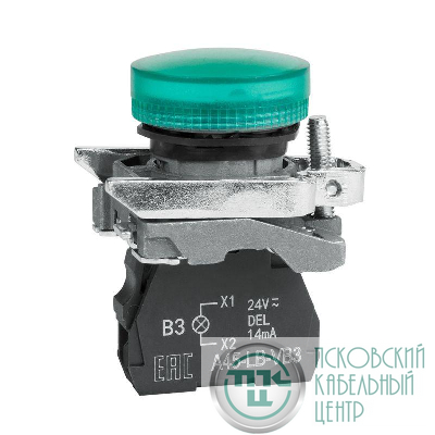 Лампа сигнальная OptiSignal D22 C4-L-B3 зел. металл 24VAC/DC XB4BVB3 КЭАЗ 332175