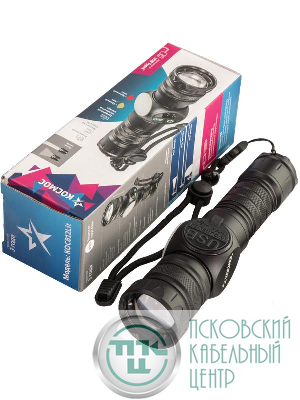 Фонарь аккумуляторный ручной 10Вт LaserLED Li-ion 26650 3000мА.ч с магнитом алюм. КОСМОС KOC812Lit