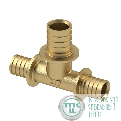 Тройник аксиальный латунь 16 жел. RTP 34799