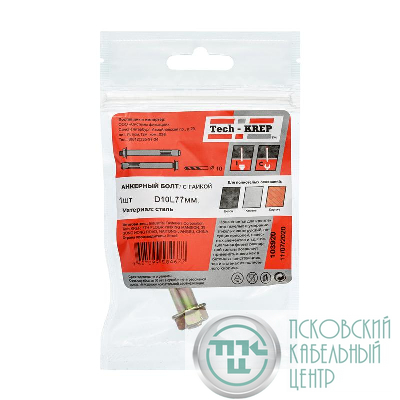 Болт анкерный с гайкой 10х77 Tech-Krep/Zitar 103920