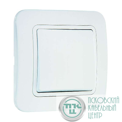 Выключатель 1-кл. СП Lillium 10А IP20 бел./бел. Makel 70001
