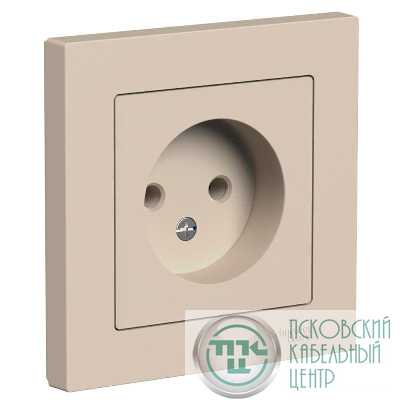 Розетка AtlasDesign 16А без заземл. в сборе песочн. SE ATN001240