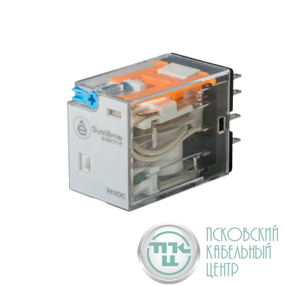 Реле 10А 2CO 24В DC тест кнопка LED SE SXM2CB2BD