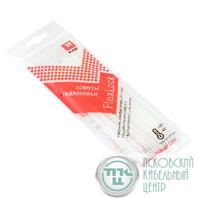Хомут P6.6 2.5х150 FlexLock стандартный бел. (уп.100шт) PROxima EKF plc-fl-ctsw-2.5x150