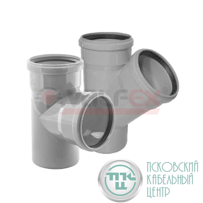 Тройник 45град. 110-75 вн. канализ. (25) VALFEX 22110075