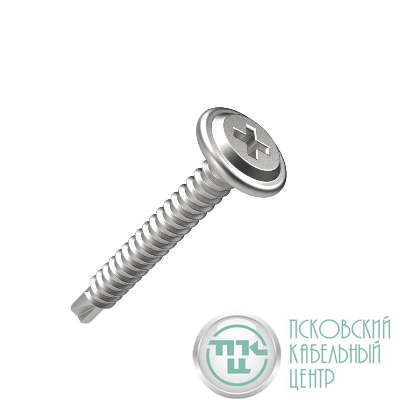 Саморез с прессшайбой сверло усиленный 4.2х25 (уп.250шт) Промрукав PR17.00340