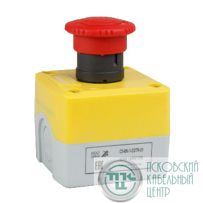 Пост кнопочный OptiSignal D22 C5-BK-1-ESTR-01 1НЗ авар. стоп. возврат поворотом XALK178 КЭАЗ 338521