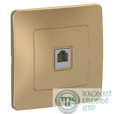 Розетка телефонная 1-м СП Blanca RJ11 титан SE BLNIS011004