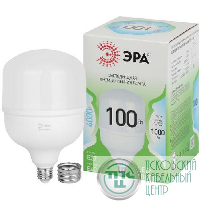 Лампа светодиодная GREEN LINE POWER T140-100W-840-E27/E40 GL 100Вт колокол 4000К яркий свет бел. E27/E40 Эра Б0067037