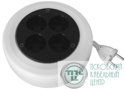 Удлинитель-рулетка 4х5м без заземл. 10А IP20 SR 4х5-R УХ10-104 2.2кВт ПВС Volsten 12431