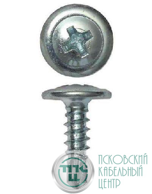 Саморез с пресс-шайбой 4.2х13 со сверлом (уп.200шт) DKC CM274013