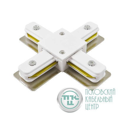 Коннектор X-образный PTR CX-WH накладной/подвесной шинопровод бел. Pro JazzWay 5010888