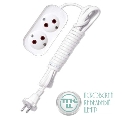 Удлинитель 2х3м без заземл. 6А IP20 У6-011 ШВВП 2х0.75 UNIVersal 9631912