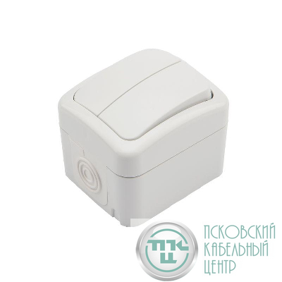 Выключатель 2-кл. ОП Mini OG IP54 бел. Kranz KR-78-0602