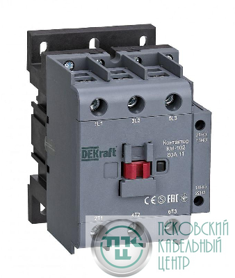 Контактор КМ-102 3п 80А кат. 230В AC 1НО+1НЗ AC-3 AC-4 DEKraft 22009DEK