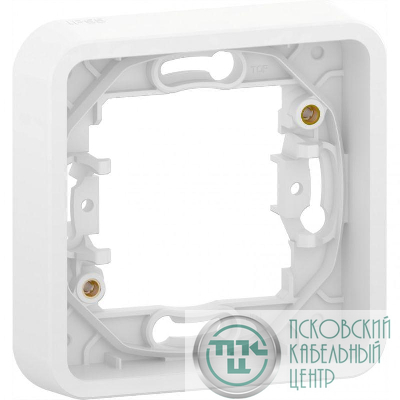 Рамка 1-м Mureva Styl без винтов бел. IP55 SchE MUR39107