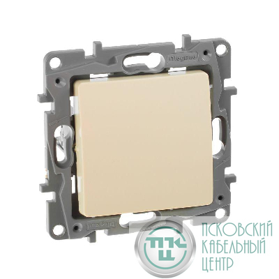 Выключатель 1-кл. СП Etika 10А IP20 250В 10AX безвинтов. зажимы механизм сл. кость IEK 672301