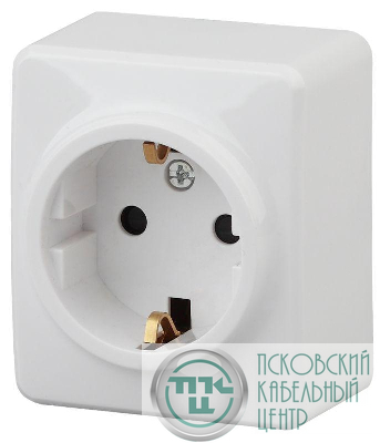 Розетка ОП Эра Эксперт 2P+E Schuko 11А-2204-01 16А-250В Al+Cu с защ. шторками бел. ЭРА Б0038818