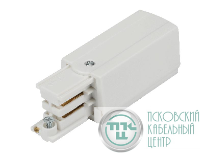 Ввод питания правый RS 3C TRACK PCR WH 65х32мм бел. Русский Свет 19131021019
